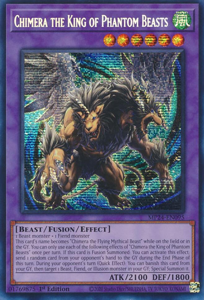 Chimera the King of Phantom Beasts [MP24-EN095] Prismatic Secret Rare | Jomio and Rueliete's Cards and Comics