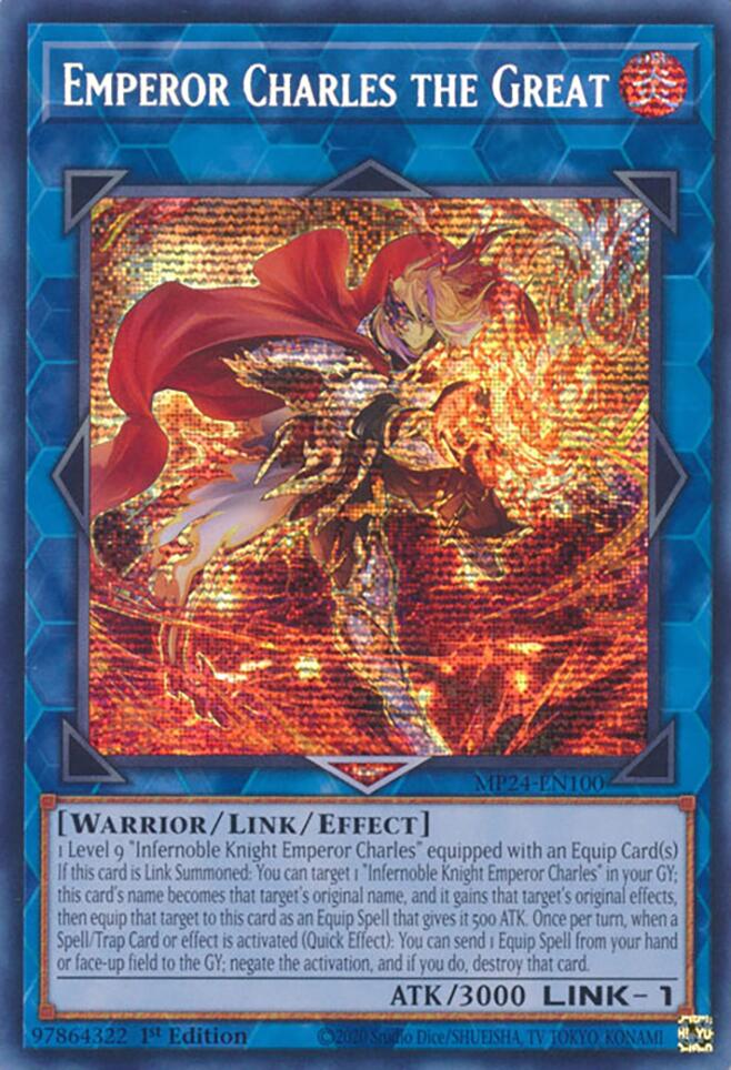Emperor Charles the Great [MP24-EN100] Prismatic Secret Rare | Jomio and Rueliete's Cards and Comics