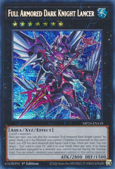 Full Armored Dark Knight Lancer [MP24-EN118] Prismatic Secret Rare | Jomio and Rueliete's Cards and Comics
