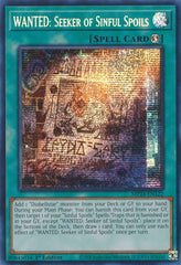 WANTED: Seeker of Sinful Spoils [MP24-EN122] Prismatic Secret Rare | Jomio and Rueliete's Cards and Comics