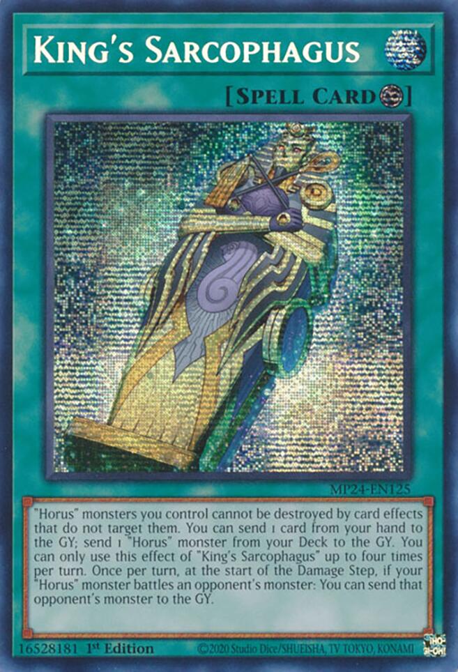 King's Sarcophagus [MP24-EN125] Prismatic Secret Rare | Jomio and Rueliete's Cards and Comics