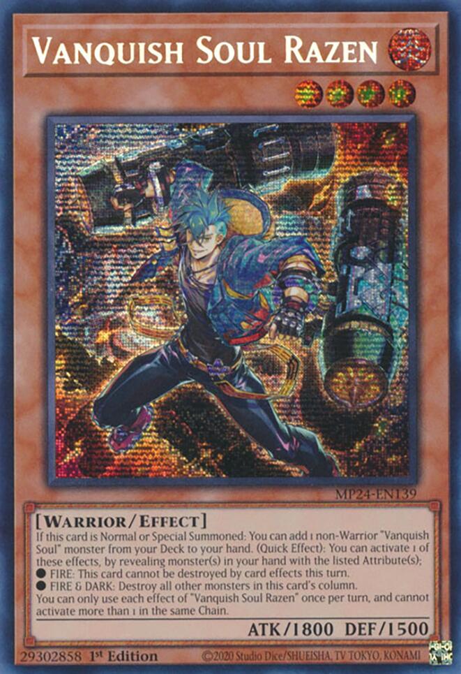 Vanquish Soul Razen [MP24-EN139] Prismatic Secret Rare | Jomio and Rueliete's Cards and Comics