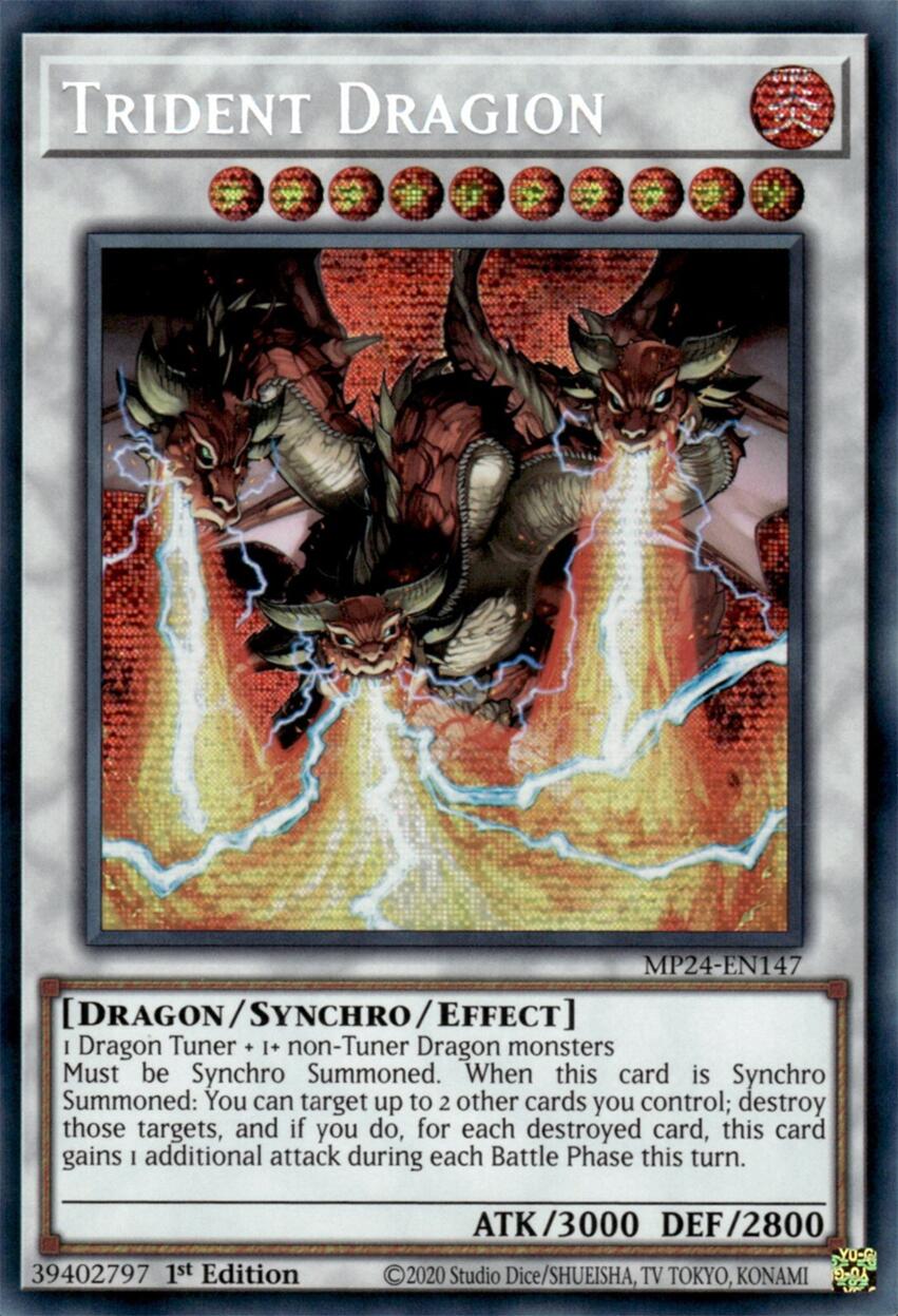 Trident Dragion [MP24-EN147] Prismatic Secret Rare | Jomio and Rueliete's Cards and Comics