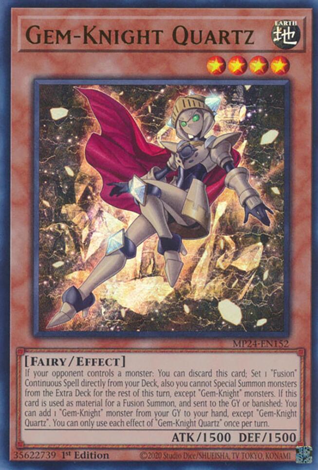 Gem-Knight Quartz [MP24-EN152] Ultra Rare | Jomio and Rueliete's Cards and Comics