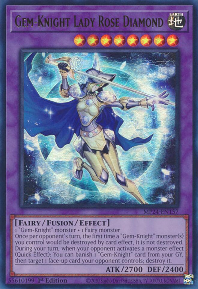 Gem-Knight Lady Rose Diamond [MP24-EN157] Ultra Rare | Jomio and Rueliete's Cards and Comics