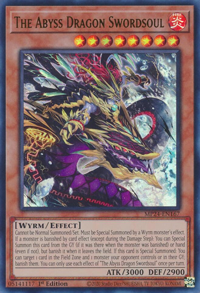 The Abyss Dragon Swordsoul [MP24-EN167] Ultra Rare | Jomio and Rueliete's Cards and Comics