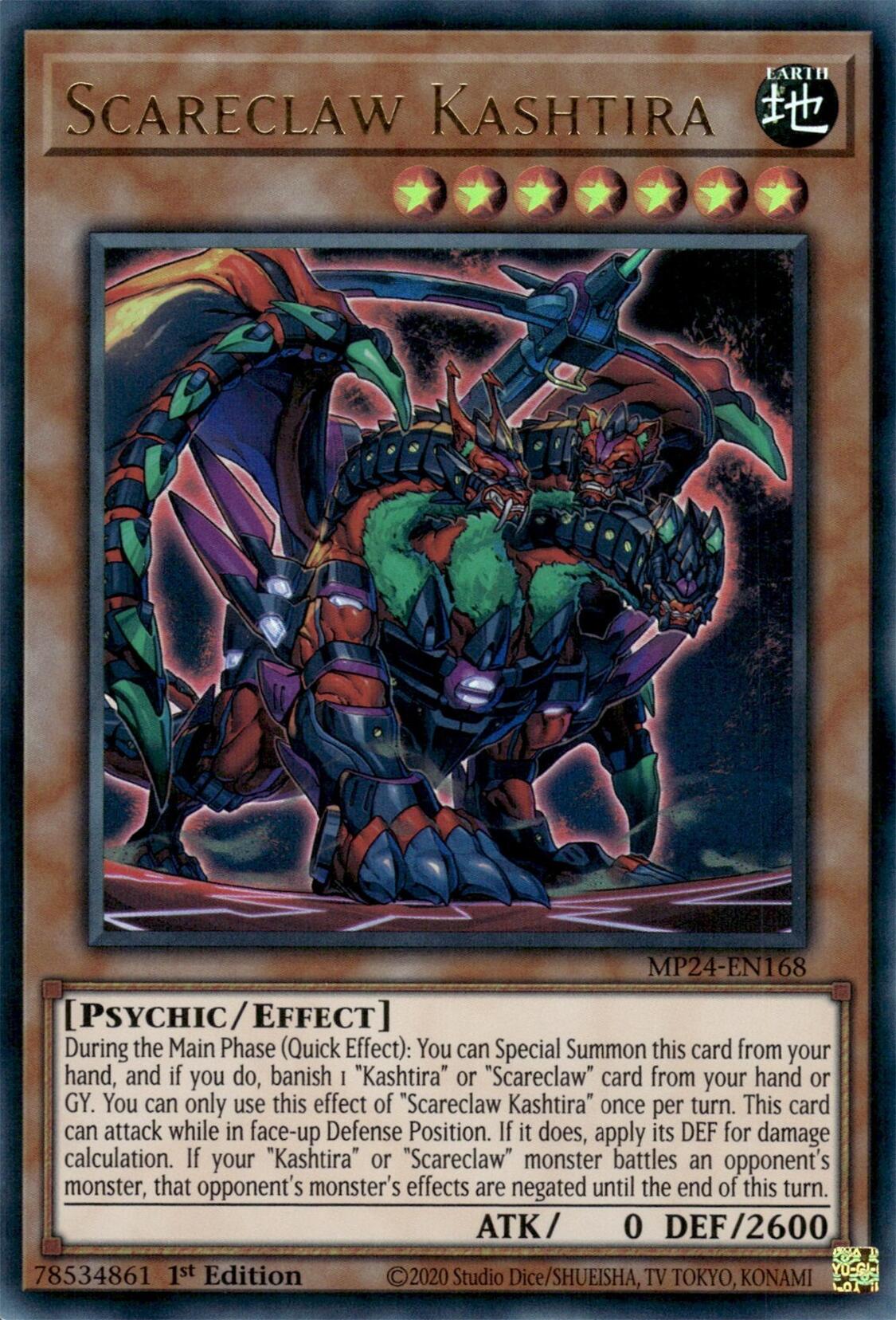 Scareclaw Kashtira [MP24-EN168] Ultra Rare | Jomio and Rueliete's Cards and Comics