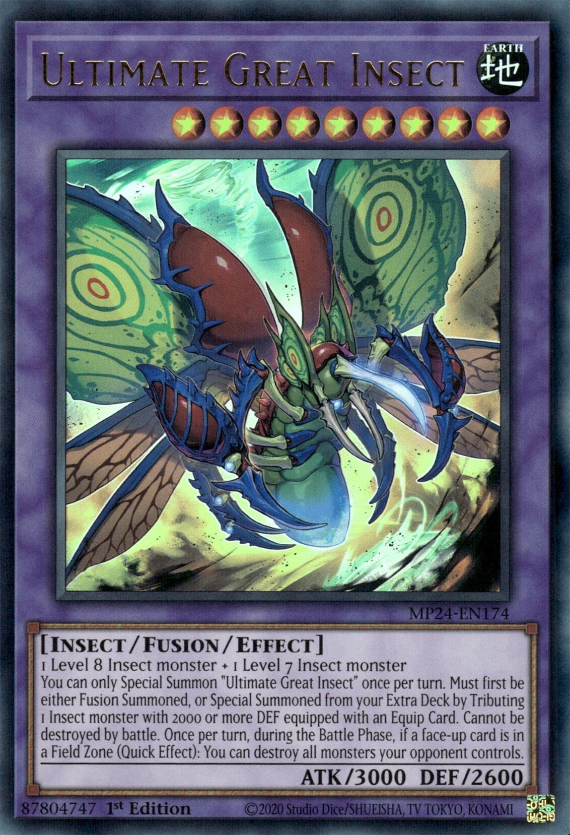 Ultimate Great Insect [MP24-EN174] Ultra Rare | Jomio and Rueliete's Cards and Comics