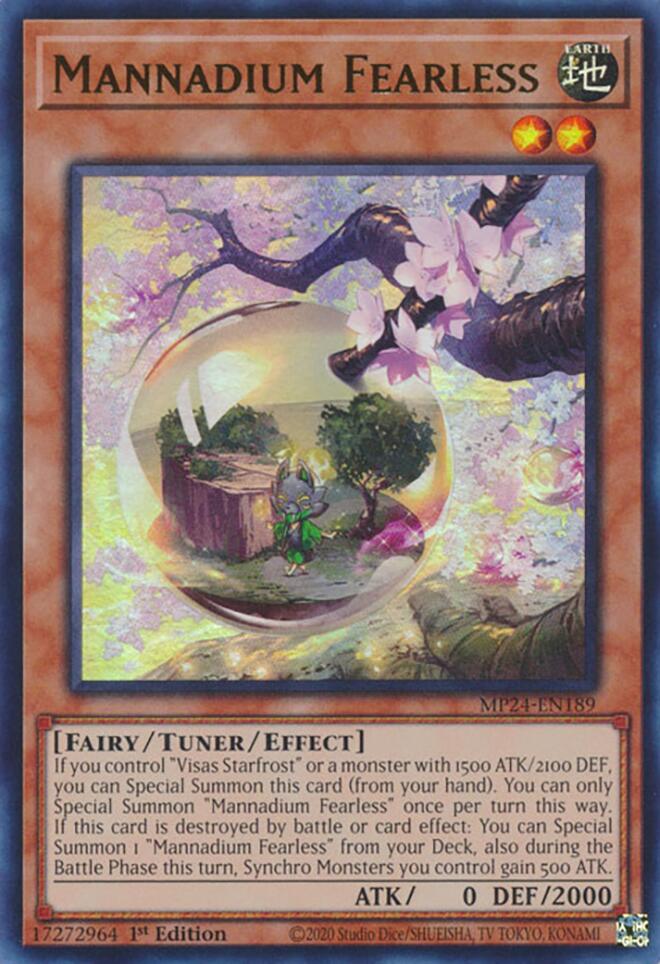 Mannadium Fearless [MP24-EN189] Ultra Rare | Jomio and Rueliete's Cards and Comics