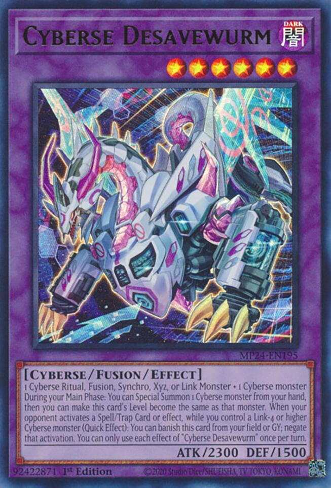 Cyberse Desavewurm [MP24-EN195] Ultra Rare | Jomio and Rueliete's Cards and Comics