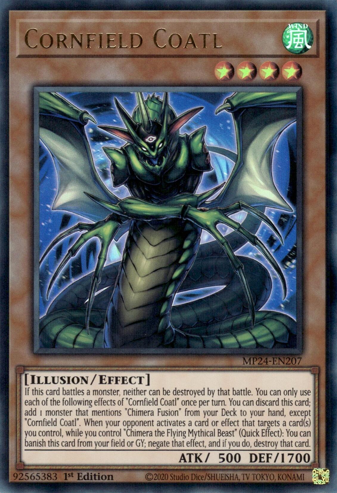 Cornfield Coatl [MP24-EN207] Ultra Rare | Jomio and Rueliete's Cards and Comics