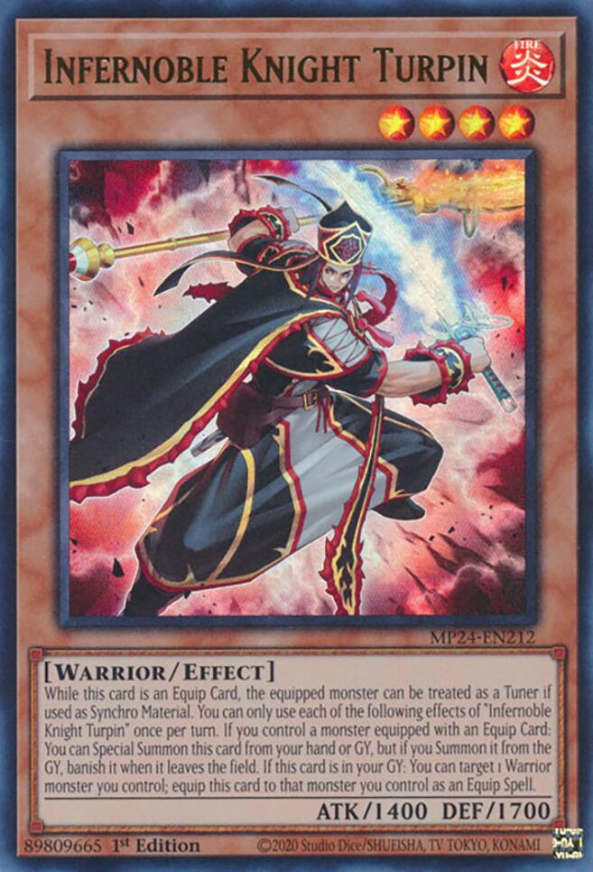 Infernoble Knight Turpin [MP24-EN212] Ultra Rare | Jomio and Rueliete's Cards and Comics