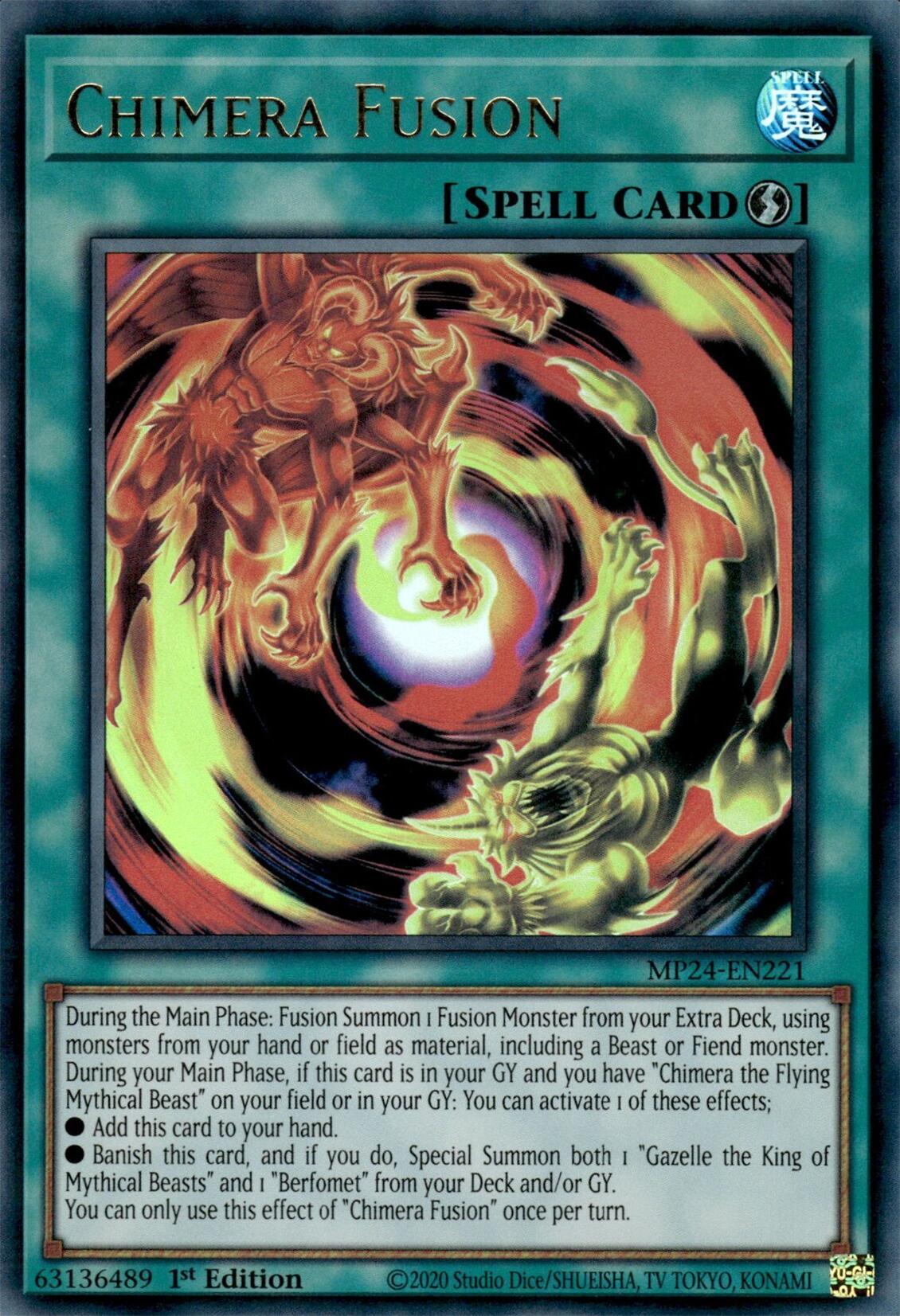 Chimera Fusion [MP24-EN221] Ultra Rare | Jomio and Rueliete's Cards and Comics