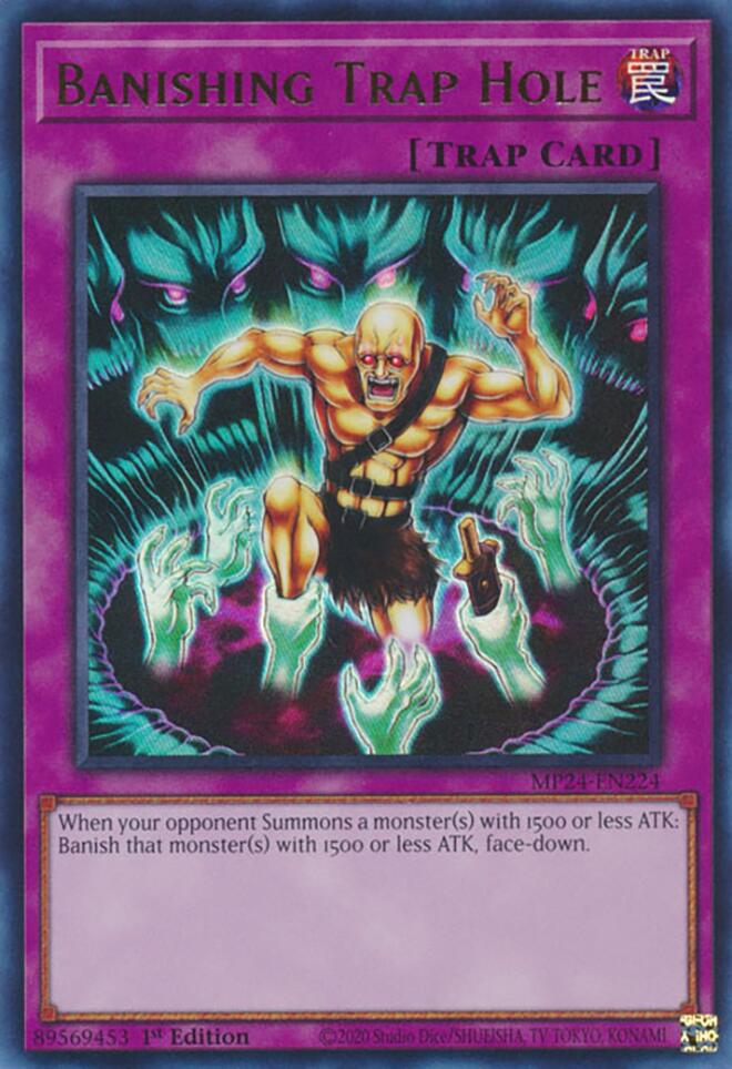 Banishing Trap Hole [MP24-EN224] Ultra Rare | Jomio and Rueliete's Cards and Comics
