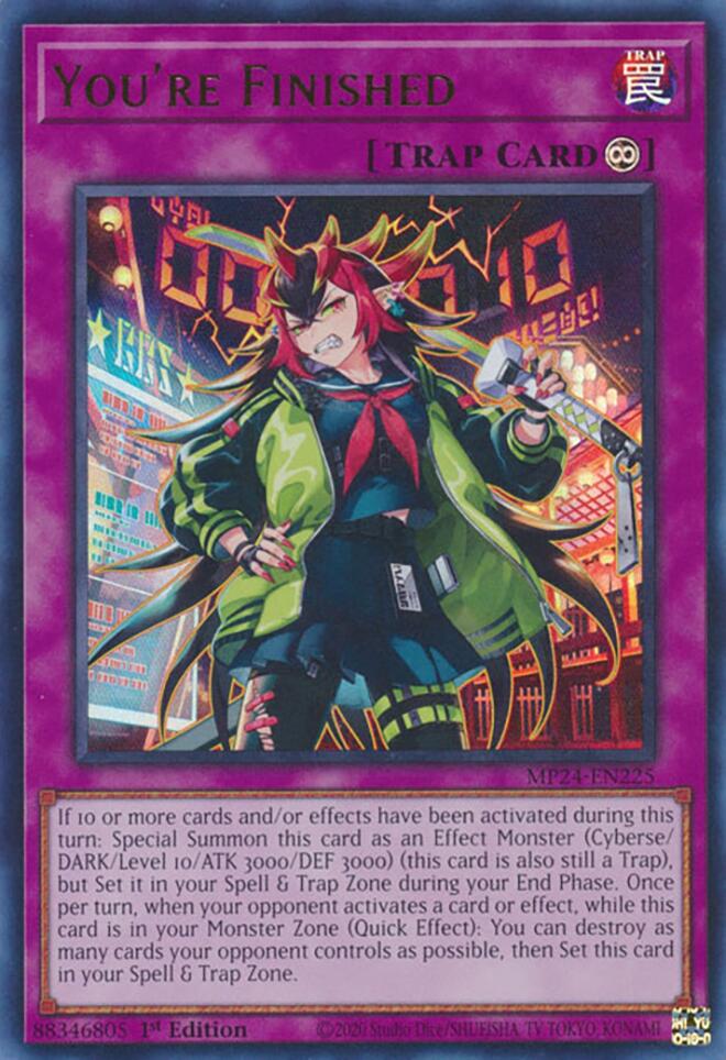 You're Finished [MP24-EN225] Ultra Rare | Jomio and Rueliete's Cards and Comics