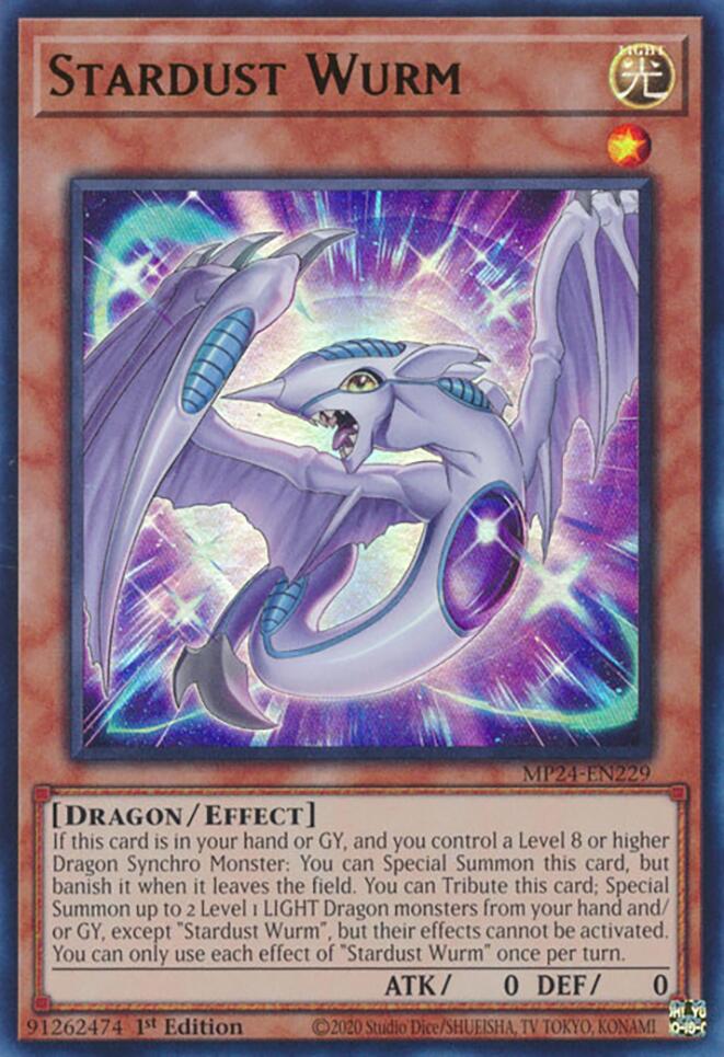 Stardust Wurm [MP24-EN229] Ultra Rare | Jomio and Rueliete's Cards and Comics