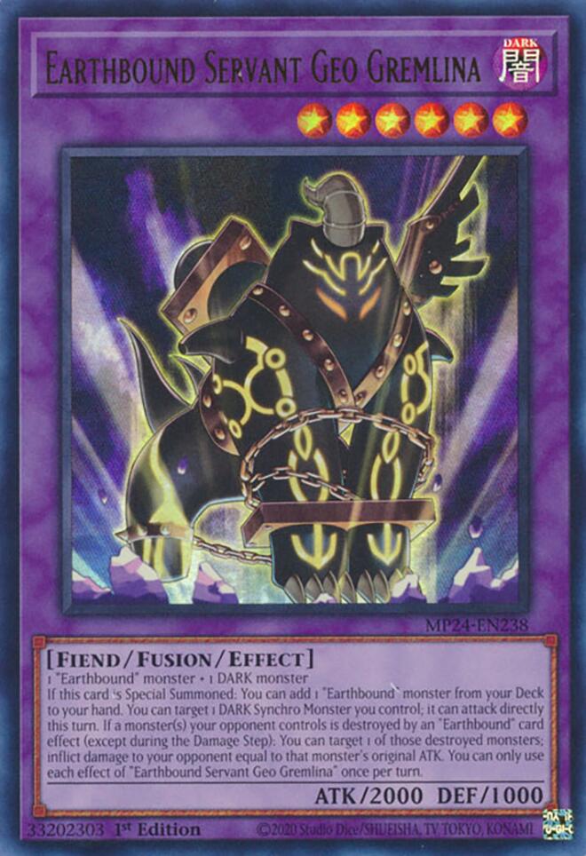 Earthbound Servant Geo Gremlina [MP24-EN238] Ultra Rare | Jomio and Rueliete's Cards and Comics