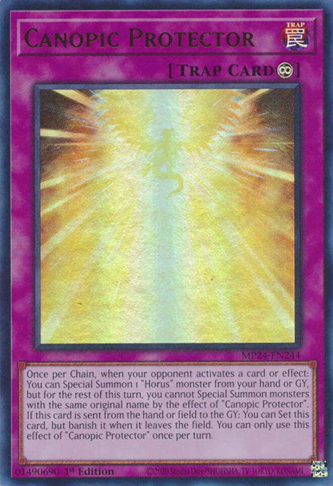 Canopic Protector [MP24-EN244] Ultra Rare | Jomio and Rueliete's Cards and Comics