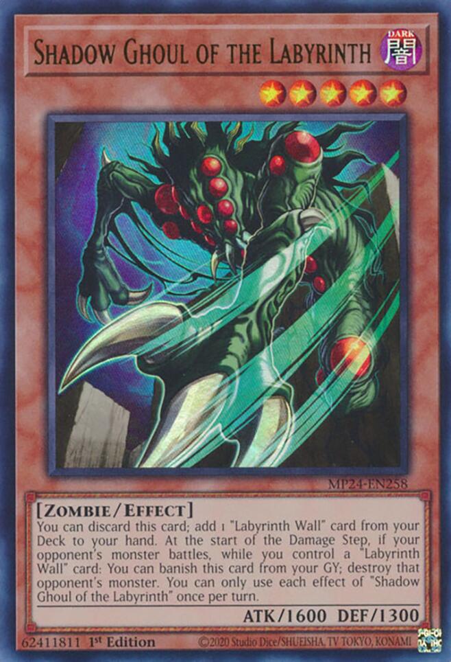 Shadow Ghoul of the Labyrinth [MP24-EN258] Ultra Rare | Jomio and Rueliete's Cards and Comics