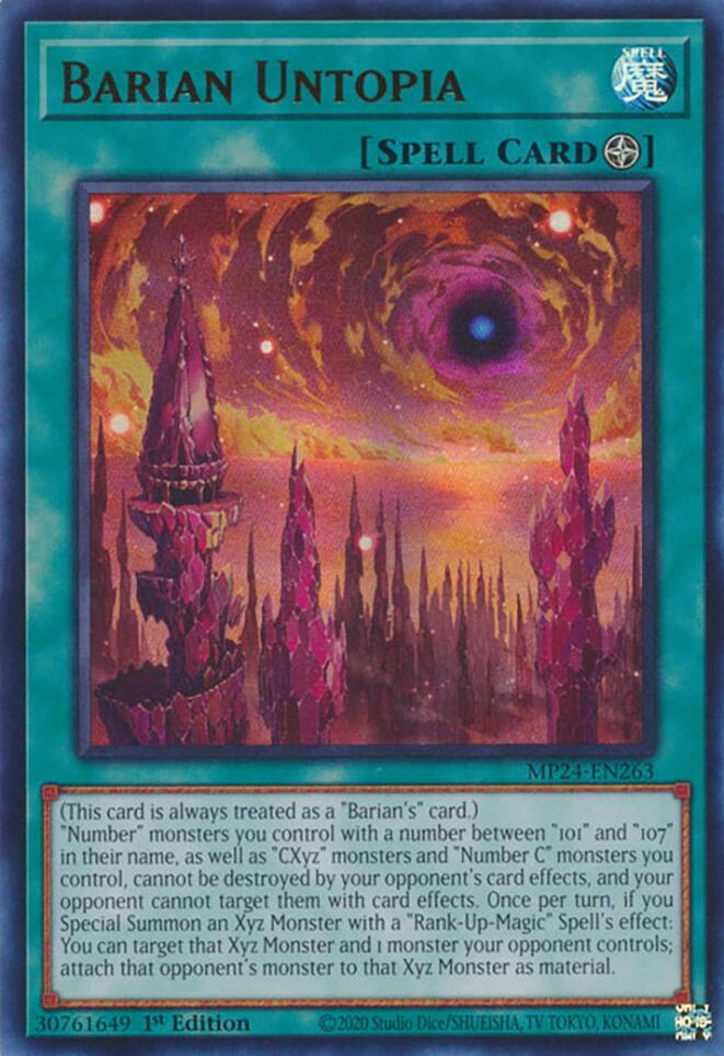 Barian Untopia [MP24-EN263] Ultra Rare | Jomio and Rueliete's Cards and Comics