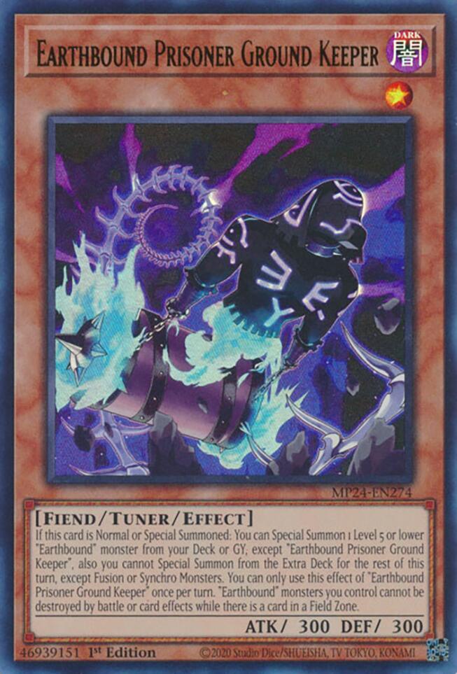 Earthbound Prisoner Ground Keeper [MP24-EN274] Ultra Rare | Jomio and Rueliete's Cards and Comics