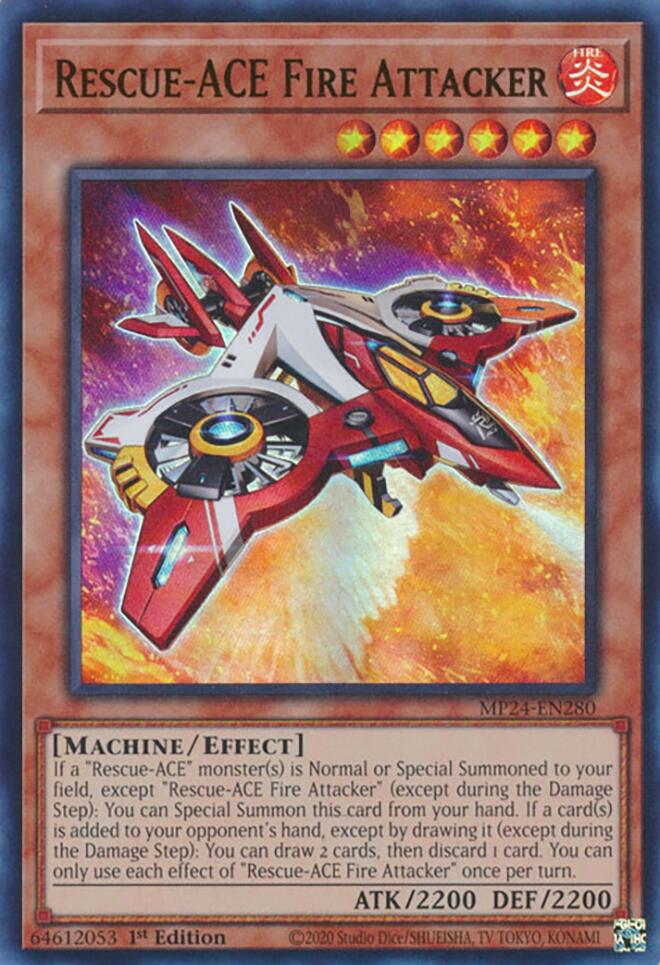 Rescue-ACE Fire Attacker [MP24-EN280] Ultra Rare | Jomio and Rueliete's Cards and Comics