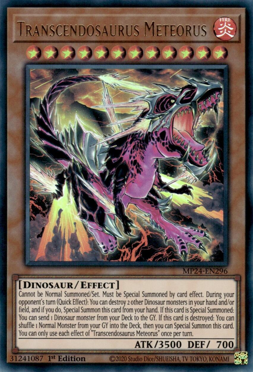 Transcendosaurus Meteorus [MP24-EN296] Ultra Rare | Jomio and Rueliete's Cards and Comics