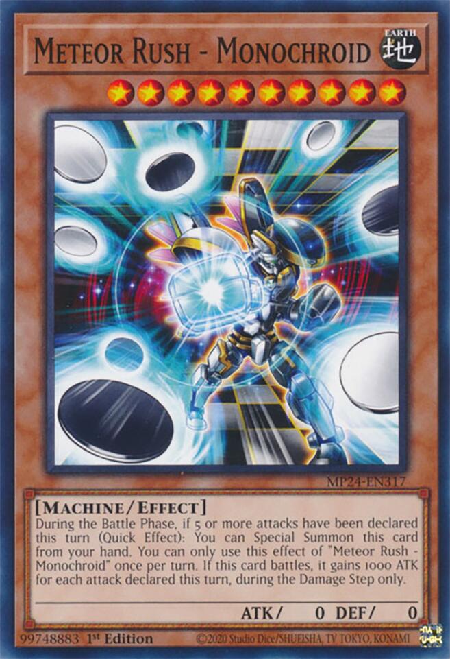 Meteor Rush - Monochroid [MP24-EN317] Common | Jomio and Rueliete's Cards and Comics