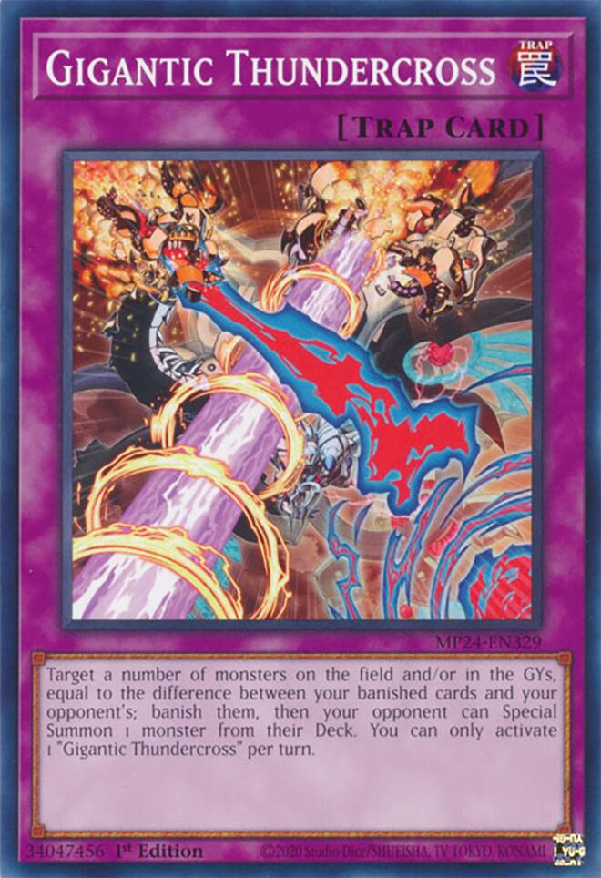 Gigantic Thundercross [MP24-EN329] Common | Jomio and Rueliete's Cards and Comics