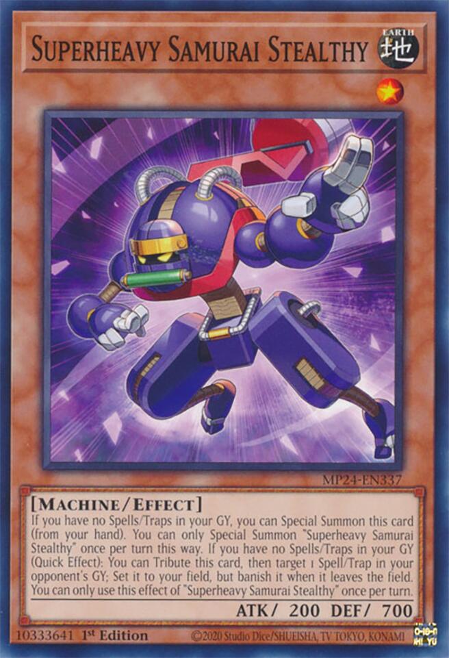 Superheavy Samurai Stealthy [MP24-EN337] Common | Jomio and Rueliete's Cards and Comics