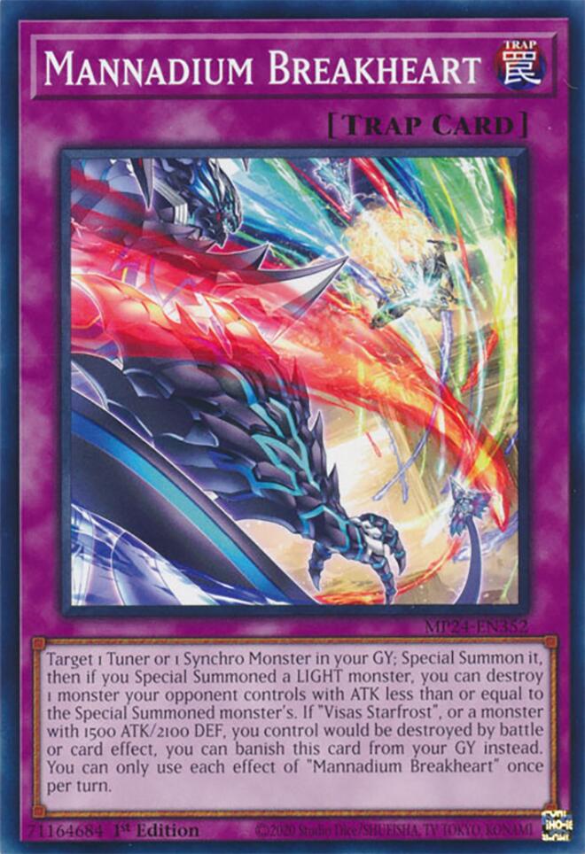 Mannadium Breakheart [MP24-EN352] Common | Jomio and Rueliete's Cards and Comics