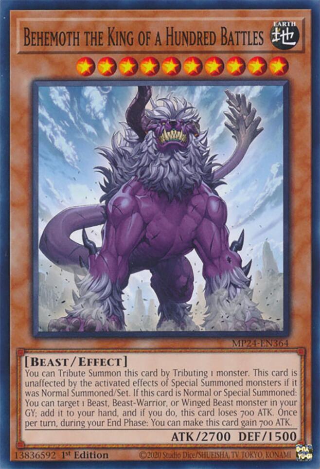 Behemoth the King of a Hundred Battles [MP24-EN364] Common | Jomio and Rueliete's Cards and Comics