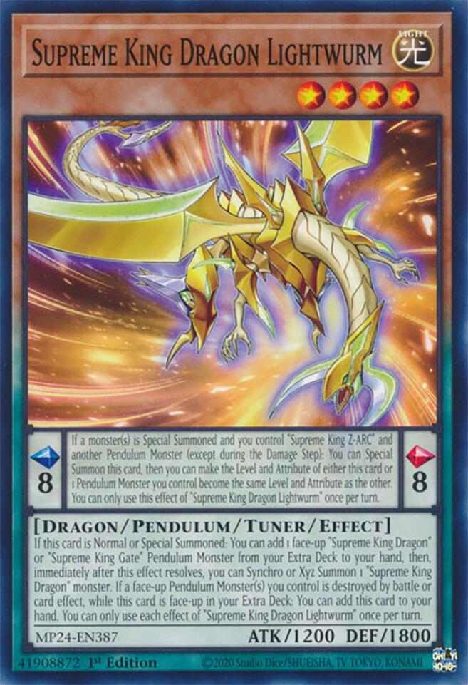 Supreme King Dragon Lightwurm [MP24-EN387] Common | Jomio and Rueliete's Cards and Comics