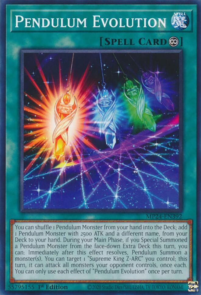 Pendulum Evolution (card) [MP24-EN392] Common | Jomio and Rueliete's Cards and Comics