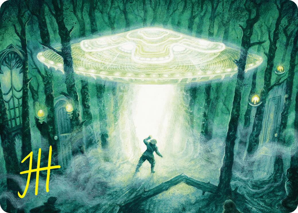 Unidentified Hovership Art Card (Gold-Stamped Signature) [Duskmourn: House of Horror Art Series] | Jomio and Rueliete's Cards and Comics