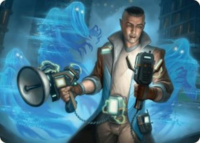 Paranormal Analyst Art Card [Duskmourn: House of Horror Art Series] | Jomio and Rueliete's Cards and Comics