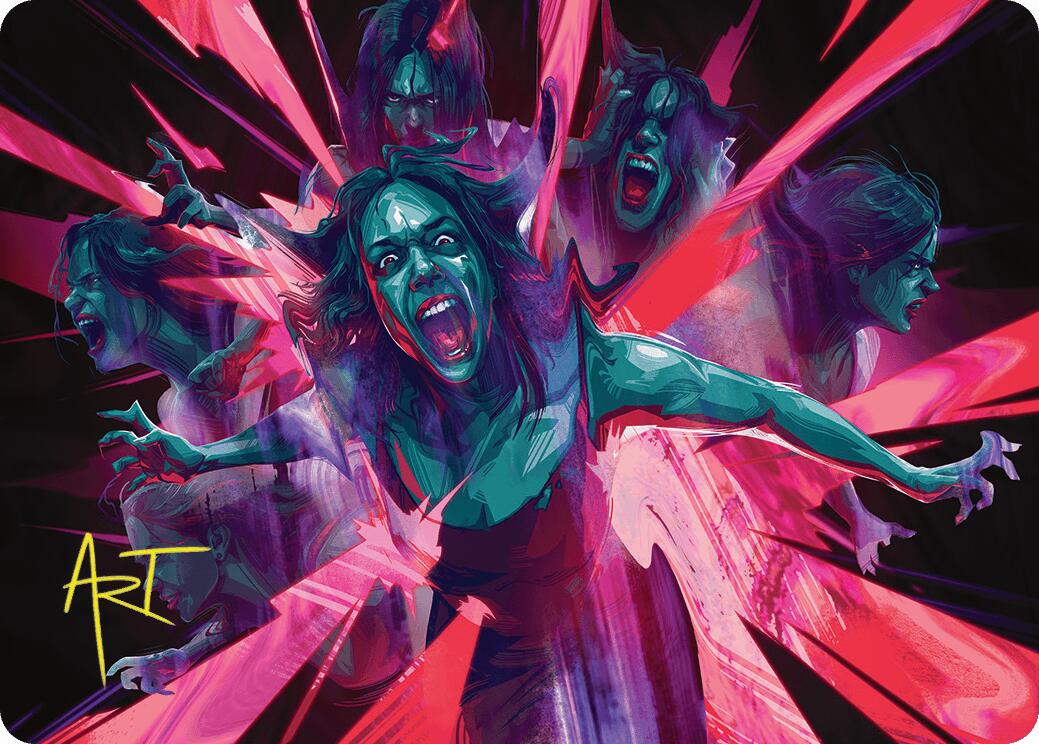 Waltz of Rage Art Card (Gold-Stamped Signature) [Duskmourn: House of Horror Art Series] | Jomio and Rueliete's Cards and Comics