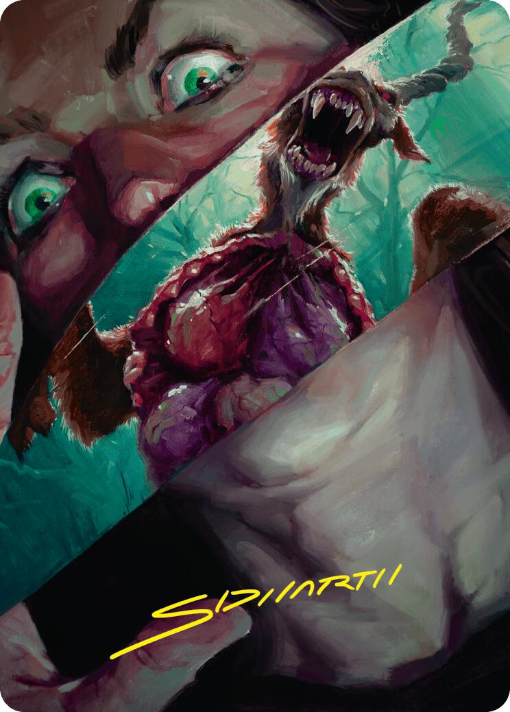 Hauntwoods Shrieker Art Card (Gold-Stamped Signature) [Duskmourn: House of Horror Art Series] | Jomio and Rueliete's Cards and Comics