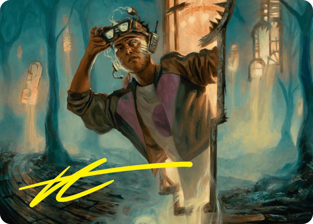 House Cartographer Art Card (Gold-Stamped Signature) [Duskmourn: House of Horror Art Series] | Jomio and Rueliete's Cards and Comics