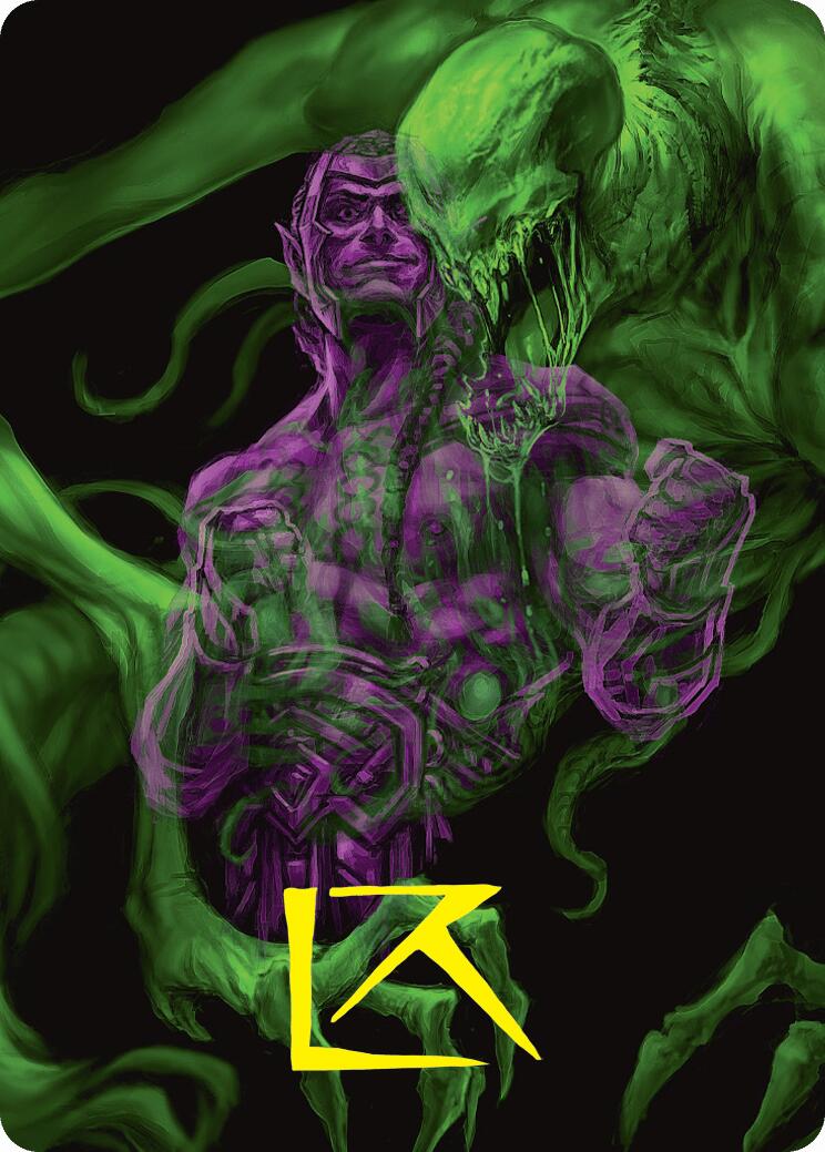 Tyvar, the Pummeler Art Card (Gold-Stamped Signature) [Duskmourn: House of Horror Art Series] | Jomio and Rueliete's Cards and Comics