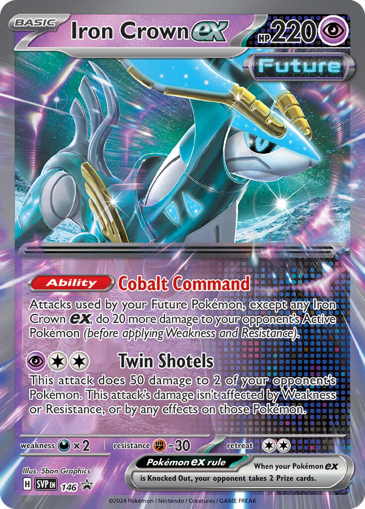 Iron Crown ex (146) [Scarlet & Violet: Black Star Promos] | Jomio and Rueliete's Cards and Comics