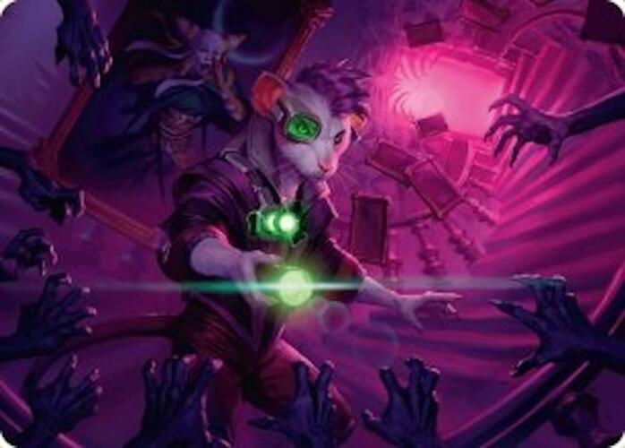 Nashi, Searcher in the Dark Art Card (21/54) [Duskmourn: House of Horror Art Series] | Jomio and Rueliete's Cards and Comics