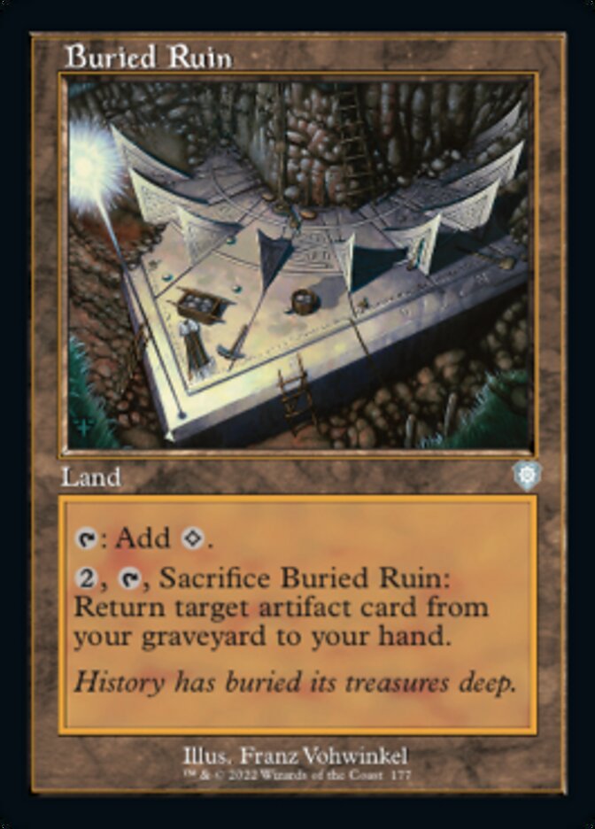 Buried Ruin (Retro) [The Brothers' War Commander] | Jomio and Rueliete's Cards and Comics