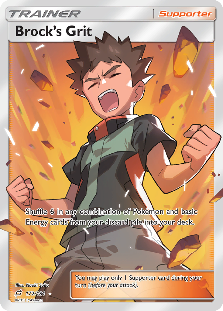 Brock's Grit (172/181) [Sun & Moon: Team Up] | Jomio and Rueliete's Cards and Comics