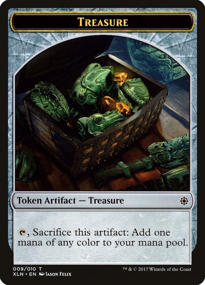 Treasure Token (009/010) [Ixalan Tokens] | Jomio and Rueliete's Cards and Comics