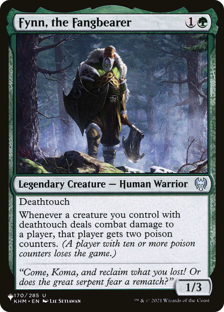 Fynn, the Fangbearer [The List] | Jomio and Rueliete's Cards and Comics