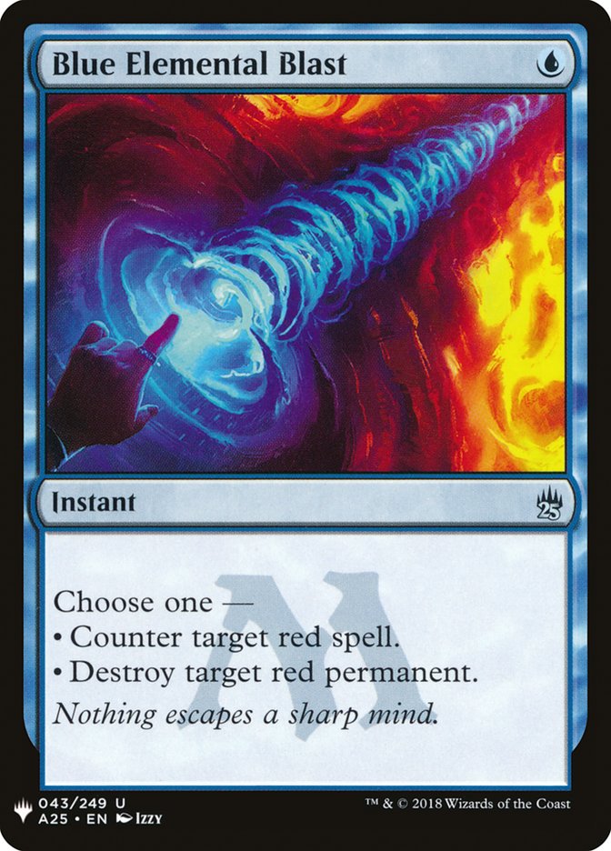 Blue Elemental Blast [Mystery Booster] | Jomio and Rueliete's Cards and Comics