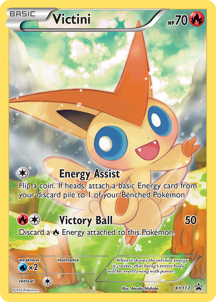 Victini (XY117) [XY: Black Star Promos] | Jomio and Rueliete's Cards and Comics