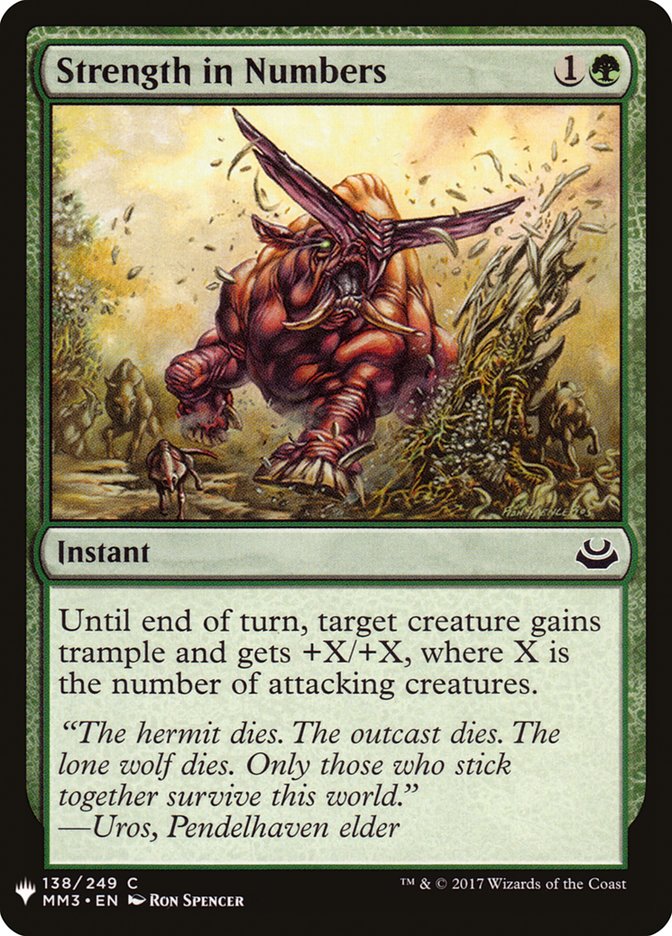 Strength in Numbers [Mystery Booster] | Jomio and Rueliete's Cards and Comics