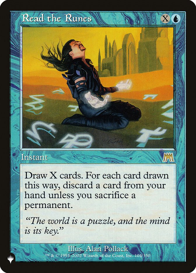 Read the Runes [The List] | Jomio and Rueliete's Cards and Comics